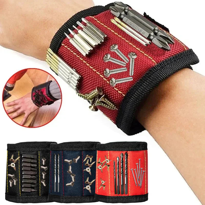 Strong Magnetic Wristband ā Portable Tool Bag for Holding Screws, Nails, Nuts, Bolts, and Drill Bits