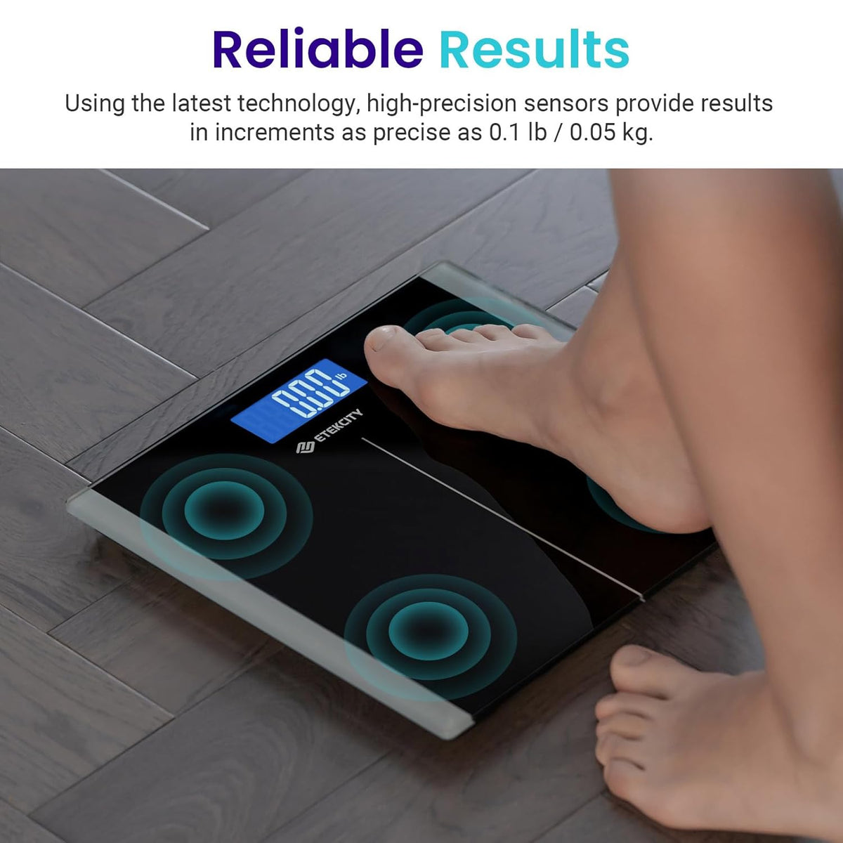 Balanza digital,  Pésate en cualquier parte del Hogar, hasta 400 libras. 