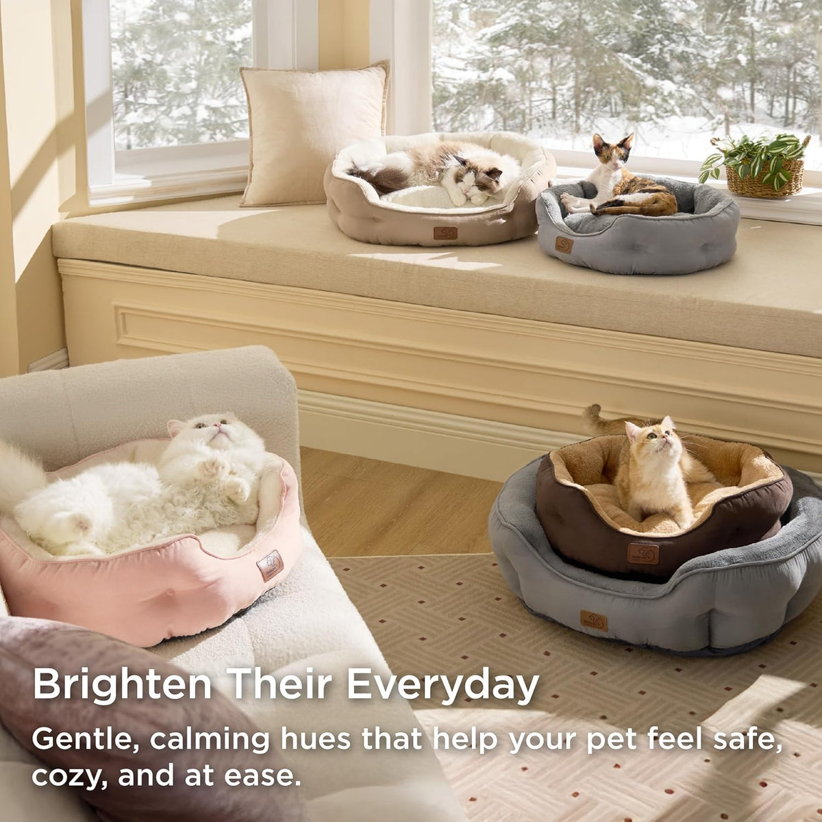 ¡Cama super Cómoda para el mas pequeño del Hogar! 20 Pulgadas, color Camel. Tu Mascota ¡Te lo Agradecerá!